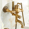 Bath Shower Set Antique Brass Shower System Bathroom Faucet Set