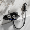 LED Digital Display Brass Thermostatic Bathtub Concealed Mixer Faucet