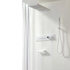 Embedded Box Shower Faucet Ceiling Control LED Rainfall Shower Mixer Set