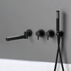 Dual Handle Split Type Dual Control Bathtub Tap With Wall Mounted Design