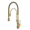 Brass Kitchen Faucet With Retro Design Pull-out Kitchen Sink Tap