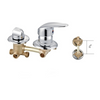 Concealed Multi-Way Screw and Intubation Brass Shower Mixer Faucet Tap