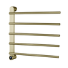 5 Rods Stainless Steel Electric Heated Towel Rack with Touch Control