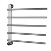 5 Rods Stainless Steel Electric Heated Towel Rack with Touch Control