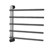 5 Rods Stainless Steel Electric Heated Towel Rack with Touch Control