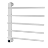 5 Rods Stainless Steel Electric Heated Towel Rack with Touch Control