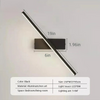 Aluminum Rotatable LED Wall Mirror Bathroom Lights, Wall Mounted Light