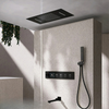 Luxury Brass Embedded Ceiling Thermostatic Shower System Bathroom Mixer