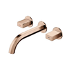 Concealed Wall Mounted Brass Basin Faucet Dual Handle Basin Mixer Tap