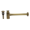 Brass Bottle Trap Drain Kit with Pop-Up Drain Bathroom Basin Waste Pipe