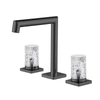 Crystal Widespread Bathroom Faucet 3-Hole Brass Basin Sink Mixer Tap