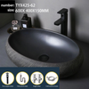 Ceramic Bathroom Vessel Single Sink Countertop Drain Hand Wash Basin