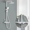 Multifunction Brass Shower System Set Rotating Control Shower Mixer