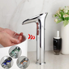 Smart LED Sensor Bath Sink Faucet Automatic Touchless Brass Mixer Tap
