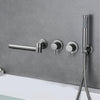Dual Handle Split Type Dual Control Bathtub Tap With Wall Mounted Design