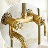 Bath Shower Set Antique Brass Shower System Bathroom Faucet Set