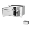 Recessed Toilet Paper Holder Stainless Steel Wall Tissue Storage Box