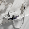 LED Digital Display Brass Thermostatic Bathtub Concealed Mixer Faucet