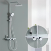 Multifunction Brass Shower System Set Rotating Control Shower Mixer