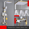 8 inch Brass Thermostatic Digital Display Shower Faucet Rain Shower Faucet Bidet
