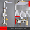 8 inch Brass Thermostatic Digital Display Shower Faucet Rain Shower Faucet Bidet