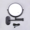8 inch Makeup Mirror Matte Golden Black Magnifying Double Side Mirror