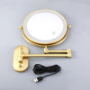 8 inch Makeup Mirror Matte Golden Black Magnifying Double Side Mirror