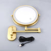 8 inch Makeup Mirror Matte Golden Black Magnifying Double Side Mirror