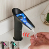 Smart LED Sensor Bath Sink Faucet Automatic Touchless Brass Mixer Tap