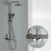 Multifunction Brass Shower System Set Rotating Control Shower Mixer