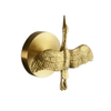 Gold Wall-Mounted Steel Hooks Bathroom Bedroom Door Towel Coat Hanger