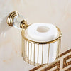 Bathroom Towel Shelf Gold Finished Bath Toilet Bathroom Accessories