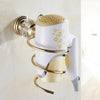 Bathroom Towel Shelf Gold Finished Bath Toilet Bathroom Accessories