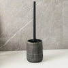 Ceramic Toilet Brush Holder Toilet Cleaning Brush with Reusable Handle