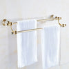 Bathroom Towel Shelf Gold Finished Bath Toilet Bathroom Accessories