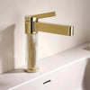 Acrylic and Brass Bathroom Basin Sink Faucet Hot Cold Water Mixer Tap