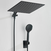 Adjustable Rainfall Shower Head Handheld Sprayer Stainless Steel Set
