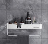 Aluminum Alloy Shower Shelf Punch-free Triangle Basket Corner Stand