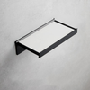Aluminum Bathroom Shelf with Marble Towel Holder Storage Rack