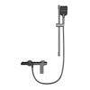 Aluminum Piano Key Shower System Hot Cold Split Handheld Shower Set