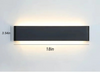 Aluminum Sconce LED Wall Lamp Bathroom Living Room Wall Mounted Light