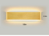 Aluminum Sconce LED Wall Lamp Bathroom Living Room Wall Mounted Light