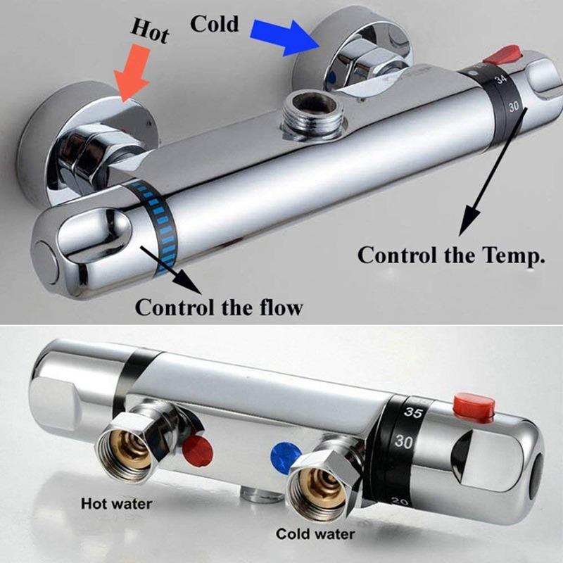 Mixing Temperature Control Valve Water Heater Thermostatic Mixing