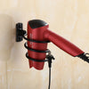 Antique Aluminum Hair Dryer Holder Nail-Free Wall Mount Bath Organizer