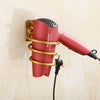 Antique Aluminum Hair Dryer Holder Nail-Free Wall Mount Bath Organizer