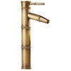 Antique Bamboo Style Faucet Vintage Faucet Hot and Cold Water Tap