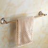 Antique Bathroom Accessory Carved Brass Hardware Wall Mount Towel Bar