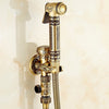 Antique Brass Bathroom Bidet Faucet Sprayer Bidet Kit with Hose
