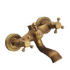 Antique Brass Bathroom Mixer Valve Faucet Hot Cold Shower Control Valve