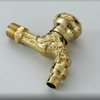 Antique Brass Bibcock Faucet Wall Mounted Water Washing Machine Tap